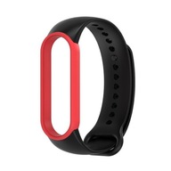 Silikónový náramok pre Mi Smart Band 5/6 čierno-červený