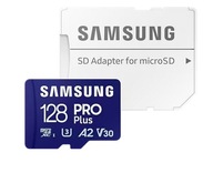 Samsung PRO Plus 128 GB microSD karta + adaptér