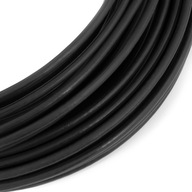 Oceľové PVC lano 8/10mm 6x19 ČIERNA 5m