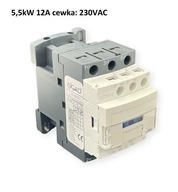 Stykač 3P 12A 5,5kW cievka 230VAC LC1 D12 NO+NC