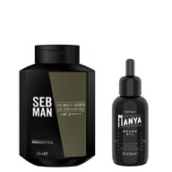 Kemon Hair Manya Beard Oil oil 100 ml + Seb Man šampón 3iw1 250 ml