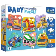 44004 KOCKY BABY PUZZLE PROGRESSIVE VOZIDLA