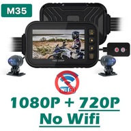 Pohľad spredu na motorku DVR Dash Cam 1080P WiFi