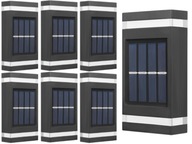 7x Kinkiet Solarny Lampka LED +Czujnik Zmierzchu