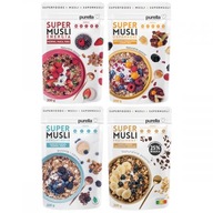 Purella Superfoods Super Müsli mix príchutí raňajky 4x200g