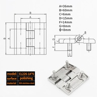 CL226-1A 60-60-6 CL226-40/50/60 ťažký pánt