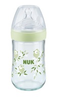 SKLENENÁ FĽAŠA NUK NS 240 ML SILIKÓNOVÝ cumlík M