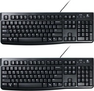 Káblová klávesnica Logitech K120 čierna x2