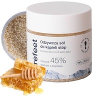 SOĽ DO KÚPEĽA NA NOHY s UREA 45 % upokojujúci hydratačný peeling Refeet