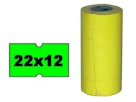 Zelená etiketová páska 22x12 100 ks