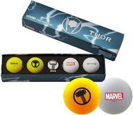 Golfové loptičky VOLVIK + MARVEL Thor 4 loptičky + klip