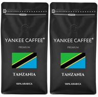 Kávové zrná 2kg 100% Arabica čerstvo pražená z pražiarne Tanzánia (2x1kg)