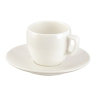 Porcelánová šálka na espresso s podšálkou, 80 ml