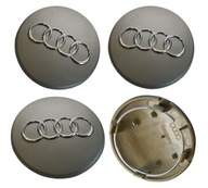 Kryty AUDI Logo Kryty Strieborné ráfiky 68MM