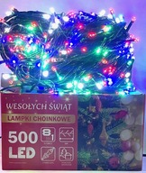 Svetlá na vianočný stromček 500 LED MULTICOLOR 8 funkcií