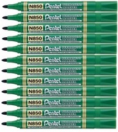 12x permanentný popisovač Pentel N850 zelený N850D