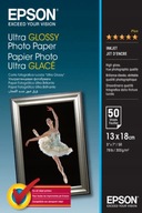 Epson Ultra Glossy Photo papier 13x18 50ks 300g!