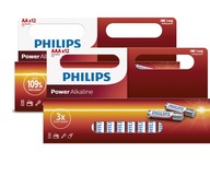Alkalické batérie Philips Power AA + AAA 24 ks