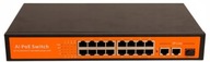 SWITCH 16 POE PORTOV 48V + 2xUPLINK 1000Mb/s + SFP