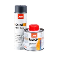 R-STOP antikorózna 100ml + tmavosivá epoxidová základná farba 500ml SPRAY APP