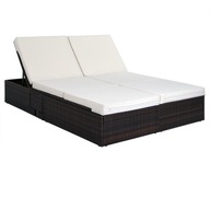 DEUBA Lounger Poly Rattan XL záhradná posteľ