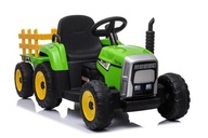 Batériový traktor XMX611 so zeleným prívesom