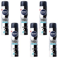 NIVEA MEN Black White pánsky antiperspirant 6x200ml