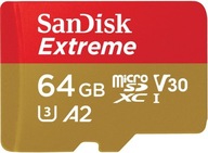 Karta SanDisk Extreme 64GB micro SDXC 160MB/s