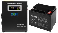 CONVERTER UPS NÚDZOVÝ NAPÁJACÍ NAPÁJACÍ ZDROJ PRE SÍNUS CHEATING PECE 800VA + AGM 12V 40AH