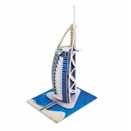 3D DREVENÉ PUZZLE BURJ AL ARAB HOTEL 45 KUSOV