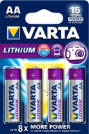 4 x Varta Lithium L91 R6 AA lítiové batérie