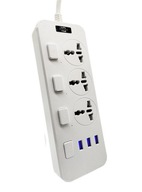 UNIVERSAL Power Strip s USB 1,6m UK EU CH