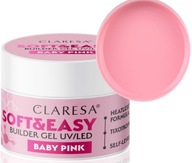 Claresa Soft&Easy Baby Pink stavebný gél 12g