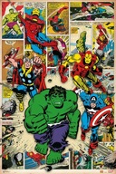 Plagát Marvel Comic Hulk Iron Man Thor 61 x 91,5 cm