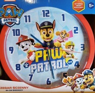 Detské nástenné hodiny Paw Patrol, priemer 24 cm