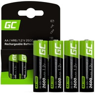 Batérie Ni-MH Green Cell AA R6 2600 mAh 4 ks