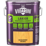 Bezzákladový, bezfarebný pololesklý lak VIDARON 5L