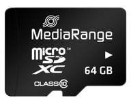 KARTA MEDIARANGE MICROSDXC 64GB CLASS 10 + ADAPTÉR