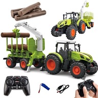 VEĽKÝ TRACKER NA DIAĽKOVO OVLÁDANÝ TRAKTOR S PRÍVESOM RC DIAĽKOVÝM OVLÁDANÍM