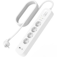 Belkin - prepäťová ochrana 525J, USB-C PD / USB-A / 4x AC EU Schuko