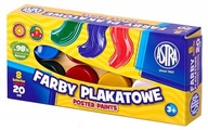 Farby na školský plagát Astra 20ml - 8 farieb