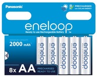 8X PANASONIC ENELOOP R6 AA BATÉRIE 8BL JAPON