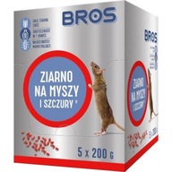 BROS jed na myši a potkany 5X200G GRANULY