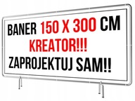 Reklamný banner 300x150cm - Navrhnite si svoj sprievodca