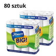 Almusso BIELY TOALETNÝ PAPIER 80 roliek, 3 VRST., neparfumovaný