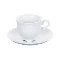 ĆMIELÓW ROCOCO MARIA 0001 BIELA ​​KÁVA 12 EL 6 ĽUDÍ PORCELÁN