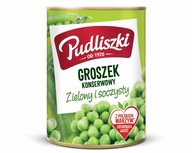 Pudliszki Konzervovaný hrášok bez konzervantov 400g