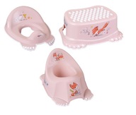 Hrací POtty FOOTREST set poťah na WC sedadlo FOREST STORY PINK