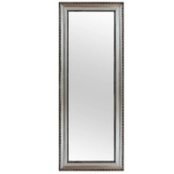 Zrkadlo v jednoduchom striebornom ráme - šírka 54 cm