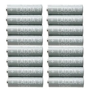 Hrubé dobíjacie batérie IKEA AA R6 1900mAH 16 ks.